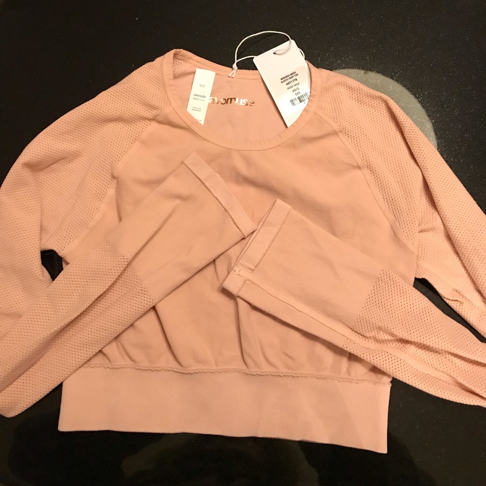 Avocado 🥑 Brand NWT MirandaMesh Crop XS/S
